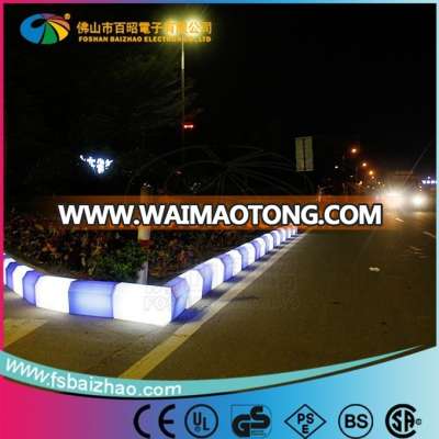 2015 Hot Sale Plastic Streets Blocks Led Lighting Curbstone