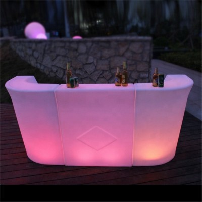 Modern Light Illuminated Led Bar Counter