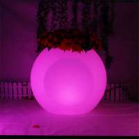 LED plastic tall lighting flower rechargeable LED plastic pot, plastic flower vase