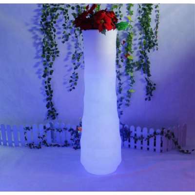 garden illuminated flower pots for sale / flat flower vase plastic for sale