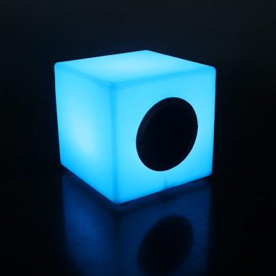 wholesale LED Bluetooth Speaker Factory15cm-40cm led cube with bluetooth speaker battery powered for wedding decor